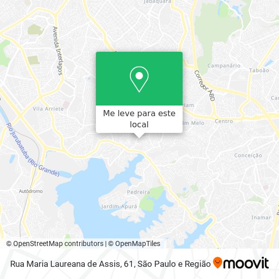 Rua Maria Laureana de Assis, 61 mapa