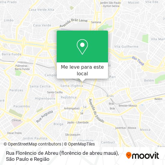 Rua Florêncio de Abreu (florêncio de abreu mauá) mapa