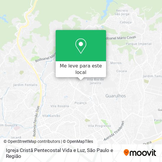 Igreja Cristã Pentecostal Vida e Luz mapa