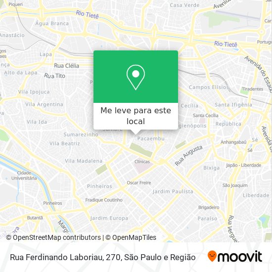 Rua Ferdinando Laboriau, 270 mapa