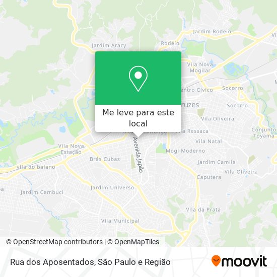 Rua dos Aposentados mapa