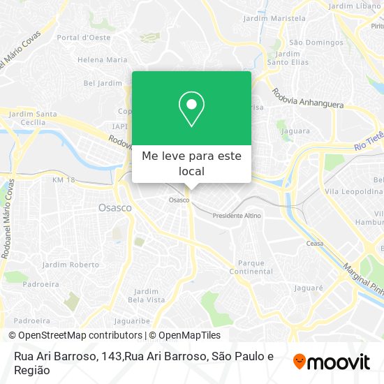 Rua Ari Barroso, 143,Rua Ari Barroso mapa