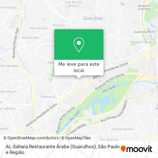 AL-Sahara Restaurante Árabe (Guarulhos) mapa
