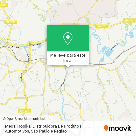 Mega Tropikal Distribuidora De Produtos Automotivos mapa