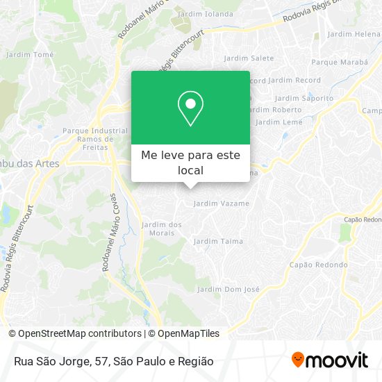 Rua São Jorge, 57 mapa