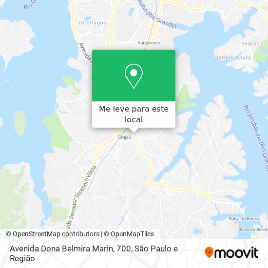 Avenida Dona Belmira Marin, 700 mapa