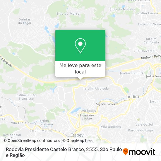 Rodovia Presidente Castelo Branco, 2555 mapa