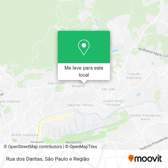 Rua dos Dantas mapa