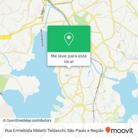 Rua Ermelinda Meletti Teldeschi, Socorro São Paulo-SP mapa