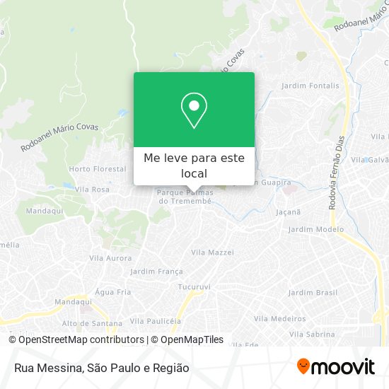 Rua Messina mapa