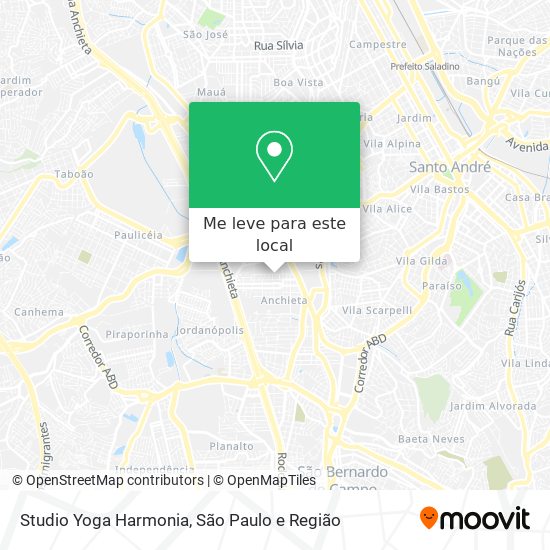 Studio Yoga Harmonia mapa