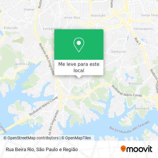 Rua Beira Rio mapa