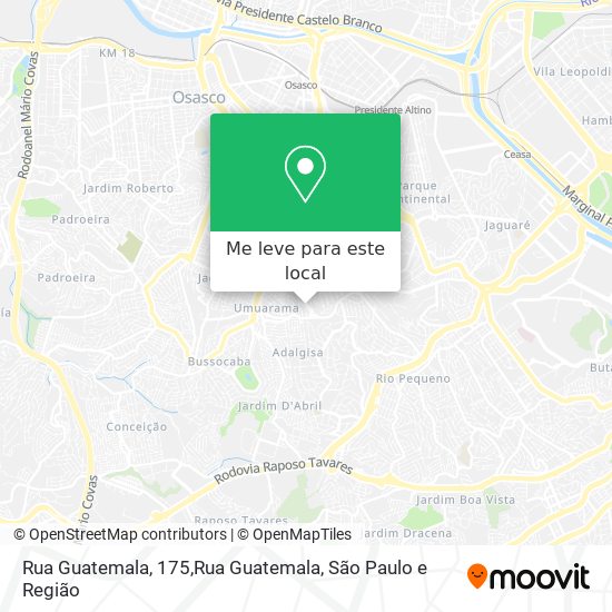 Rua Guatemala, 175,Rua Guatemala mapa