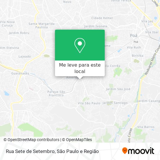 Rua Sete de Setembro mapa