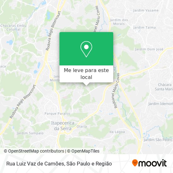 Rua Luiz Vaz de Camões mapa