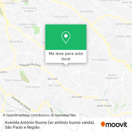 Avenida Antônio Buono (av antônio buono vanda) mapa