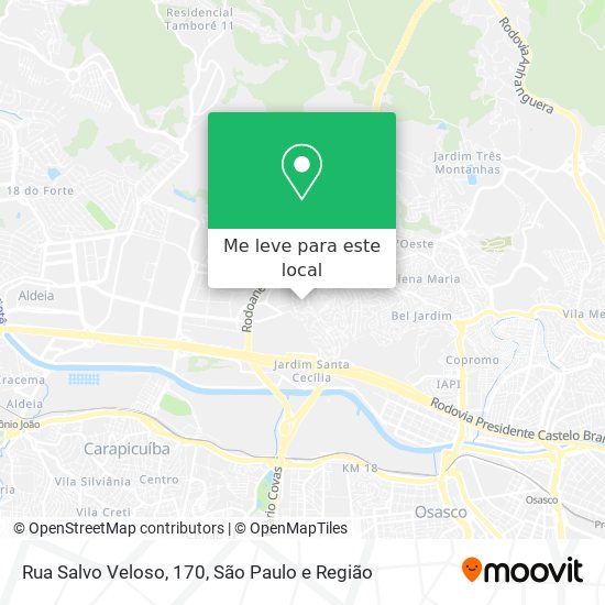 Rua Salvo Veloso, 170 mapa