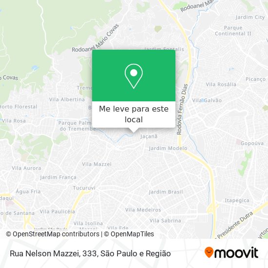 Rua Nelson Mazzei, 333 mapa