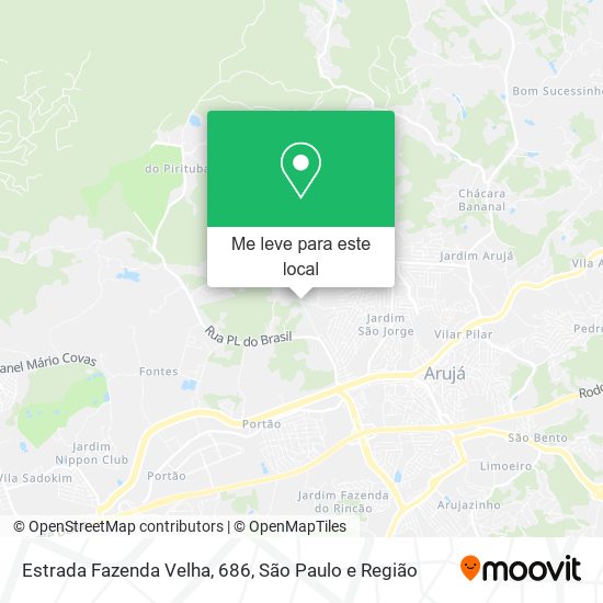 Estrada Fazenda Velha, 686 mapa