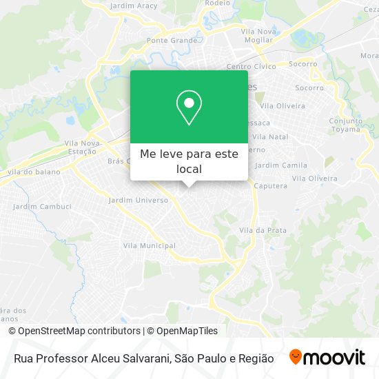 Rua Professor Alceu Salvarani mapa
