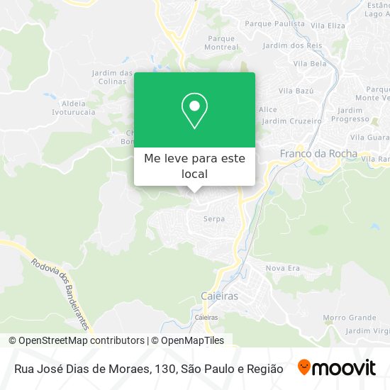 Rua José Dias de Moraes, 130 mapa