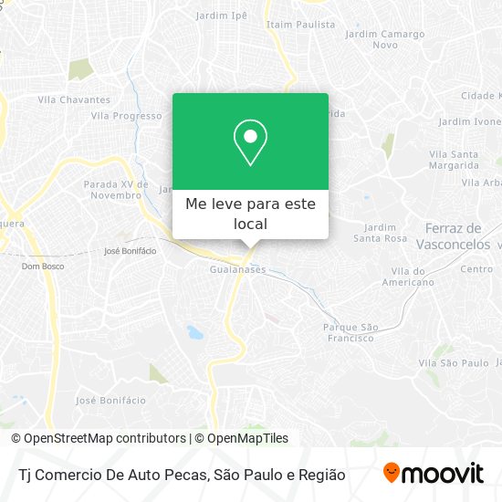 Tj Comercio De Auto Pecas mapa