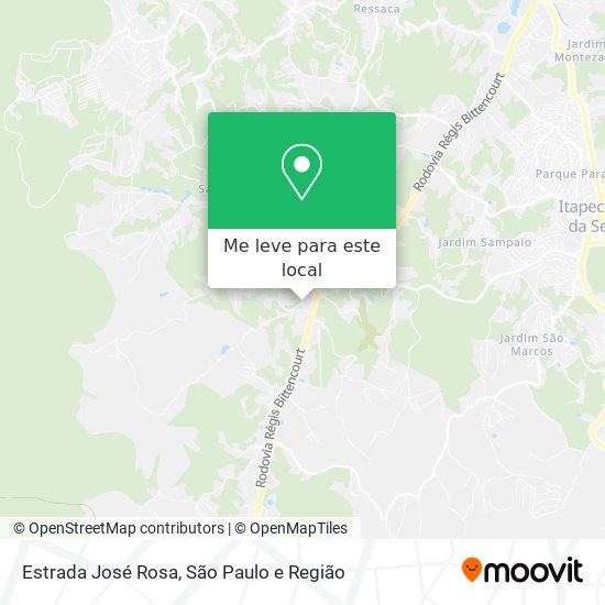 Estrada José Rosa mapa