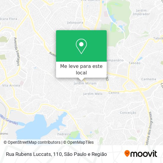 Rua Rubens Luccats, 110 mapa