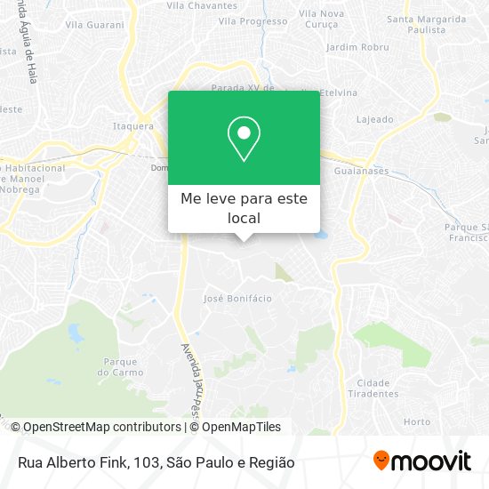 Rua Alberto Fink, 103 mapa