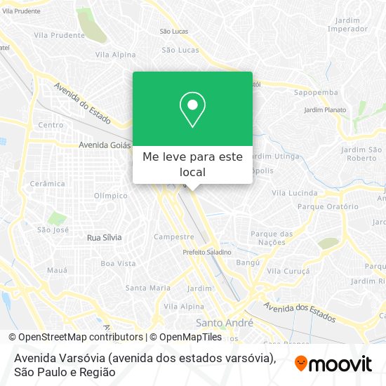 Avenida Varsóvia (avenida dos estados varsóvia) mapa