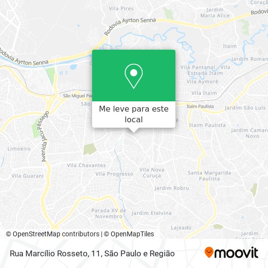 Rua Marcílio Rosseto, 11 mapa