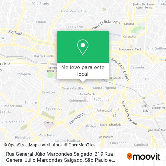 Rua General Júlio Marcondes Salgado, 219,Rua General Júlio Marcondes Salgado mapa