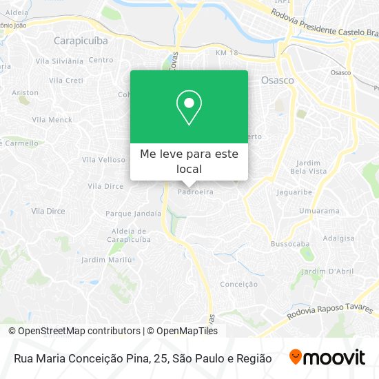 Rua Maria Conceição Pina, 25 mapa