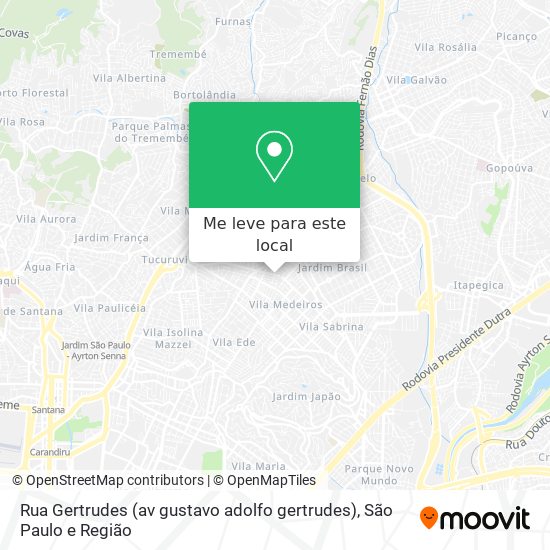 Rua Gertrudes (av gustavo adolfo gertrudes) mapa