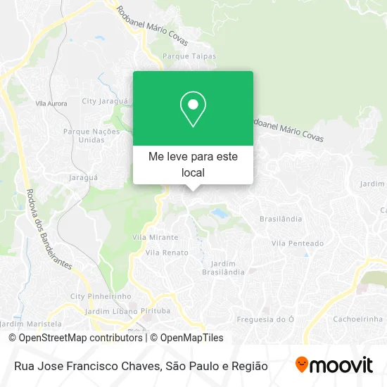 Rua Jose Francisco Chaves mapa