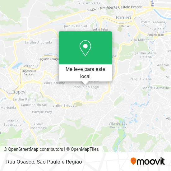 Rua Osasco mapa
