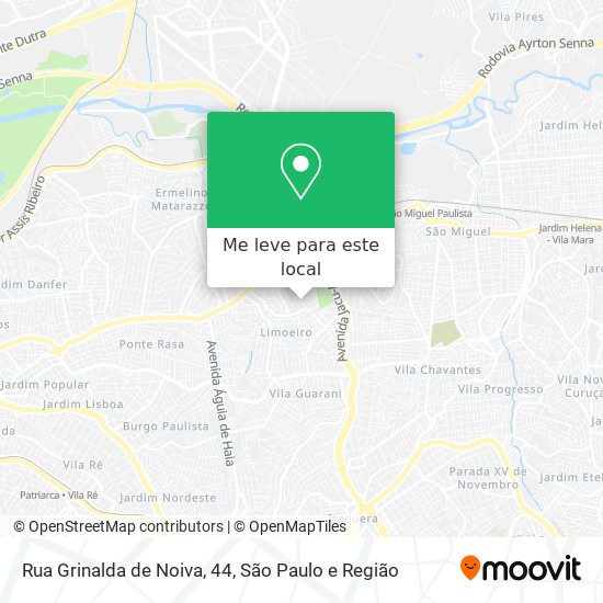 Rua Grinalda de Noiva, 44 mapa