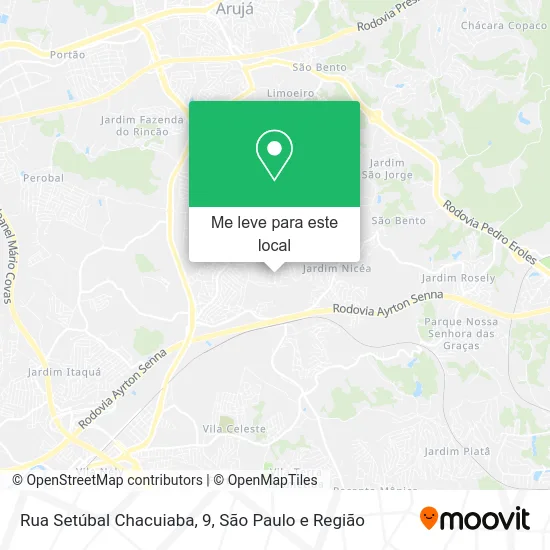 Rua Setúbal Chacuiaba, 9 mapa