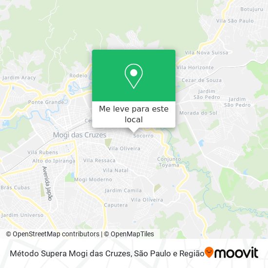 Método Supera Mogi das Cruzes mapa