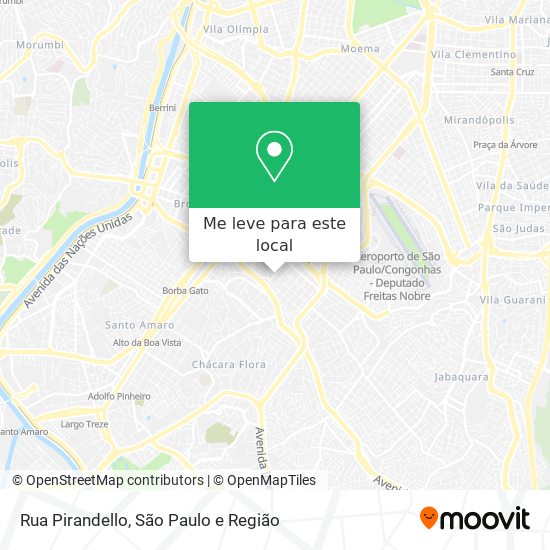 Rua Pirandello mapa