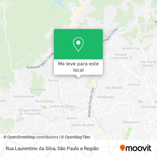 Rua Laurentino da Silva mapa