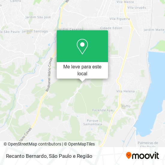 Recanto Bernardo mapa