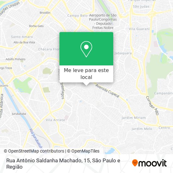 Rua Antônio Saldanha Machado, 15 mapa