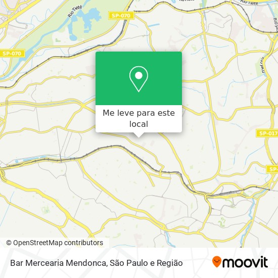 Bar Mercearia Mendonca mapa