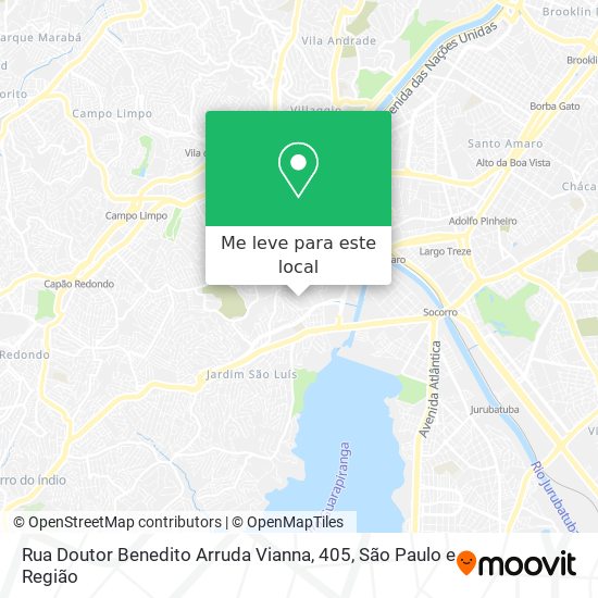 Rua Doutor Benedito Arruda Vianna, 405 mapa