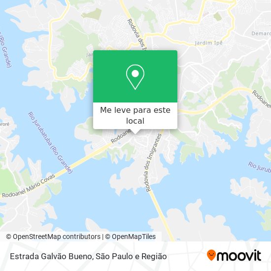 Estrada Galvão Bueno mapa