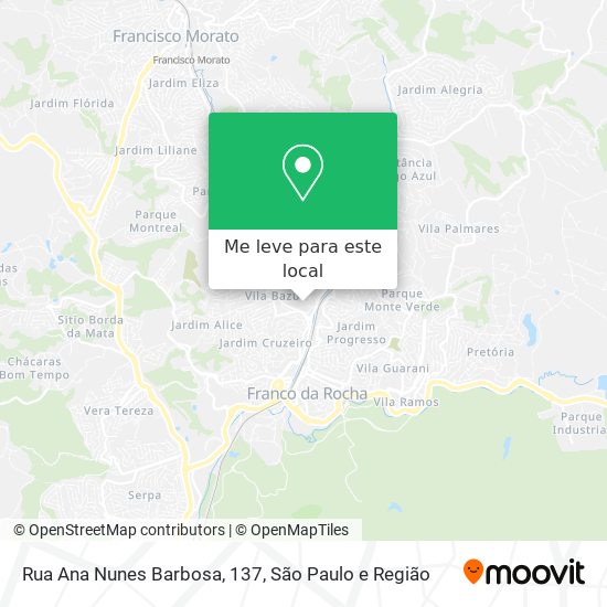 Rua Ana Nunes Barbosa, 137 mapa