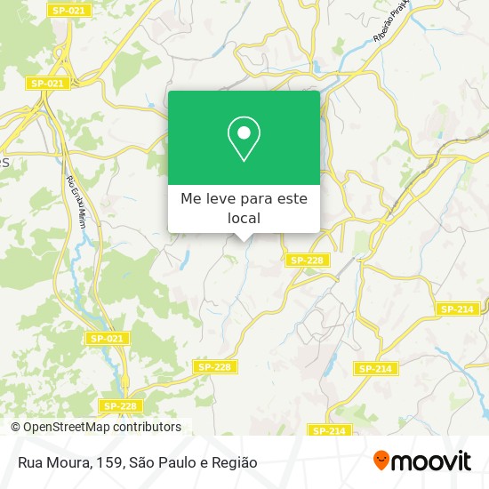 Rua Moura, 159 mapa