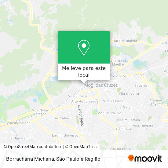 Borracharia Micharia mapa