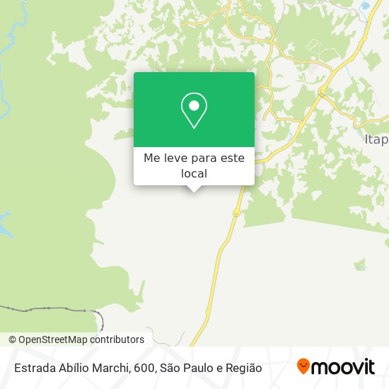 Estrada Abílio Marchi, 600 mapa